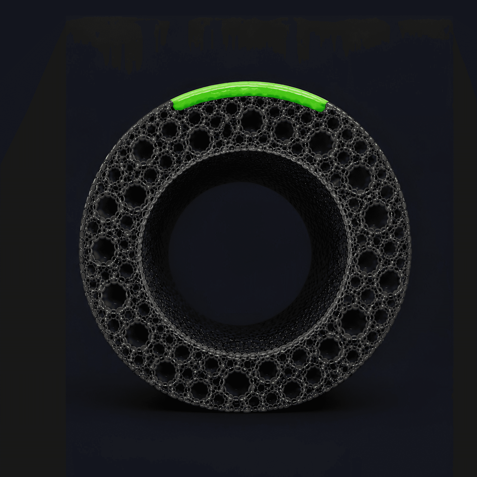 TP125175 17 mm pipe, green line